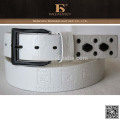 Fabriqué en Chine ceinture en cuir blanc homme PU